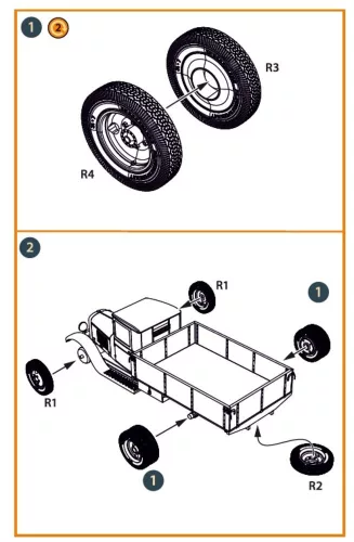 Clear Prop Accessories ZiS-5/5V wheel set - kerékkészlet