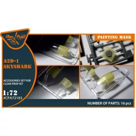   Clear Prop Accessories A2D-1 Skyshark painting mask for CP kits - kabin- és ablakmaszk