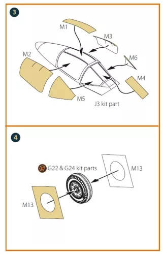 Clear Prop Accessories A2D-1 Skyshark painting mask for CP kits - kabin- és ablakmaszk