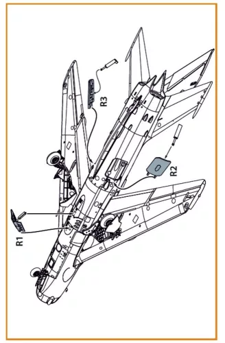 Clear Prop Accessories MiG-19 air brakes for CP kits - légfékek