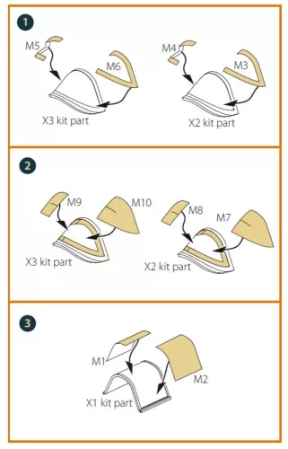 Clear Prop Accessories Culver PQ-14 (all versions) painting mask for CP kits - Culver PQ-14 (minden változat) – kabin- és ablakmaszk