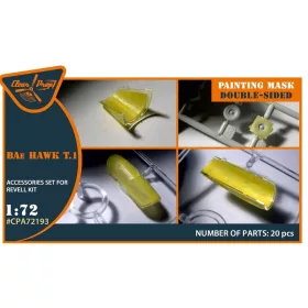   Clear Prop Accessories Bat HAWK T.1 double-sided painting mask for REVELL kit - kétoldalas kabinmaszk