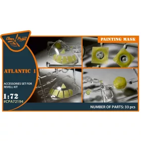   Clear Prop Accessories ATLANTIC 1 painting mask for REVELL kit - kabin- és ablakmaszk