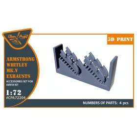   Clear Prop Accessories Armstrong Whitley Mk.V exhausts for Airfix kits - kipufogócsonkok