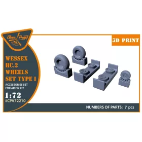   Clear Prop Accessories Wessex HC.2 Wheel set type 1 for Airfix kit - kerékkészlet, 1. típus