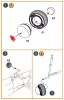 Clear Prop Accessories Wessex HC.2 Wheel set type 2 for Airfix kit - kerékkészlet, 2. típus
