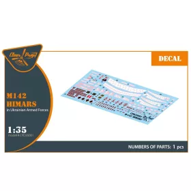   Clear Prop Accessories M142 Himars – Ukrán Fegyveres Erők, matricakészlet, Trumpeter / Foreart makettekhez