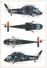 Clear Prop Accessories UH-2/SH-2 Seasprite (early version) technical stencils - korai változat, műszaki stencil- és adatfelirat-matricák