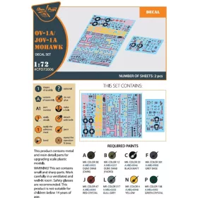  Clear Prop Accessories OV-1 A/JOV-1A Mohawk decal set - matricakészlet