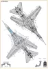 Clear Prop Accessories MiG-23ML, MLA standard stencils for grey paint schemes for CP kits and other - szabványos stencil- és adatfelirat-matricák szürke festésekhez