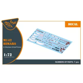   Clear Prop Accessories M142 Himars – Ukrán Fegyveres Erők, matricakészlet, Foreart / Meng / Dragon makettekhez