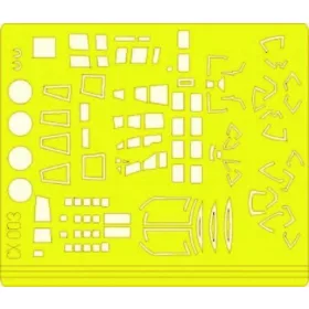   Eduard Accessories Yellow Tape Xpress Mask He-111H-6 für Hasegawa Bausatz - kabin- és ablakmaszk