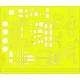 Eduard Accessories Yellow Tape Xpress Mask He-111H-6 für Hasegawa Bausatz - kabin- és ablakmaszk