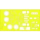 Eduard Accessories B-25H Mitchell - kabin- és ablakmaszk