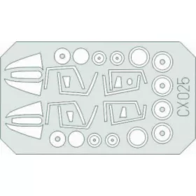   Eduard Accessories F-4 Phantom II - F-4 Phantom II – kabin- és ablakmaszk