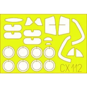 Eduard Accessories Me 163B Komet - kabin- és ablakmaszk