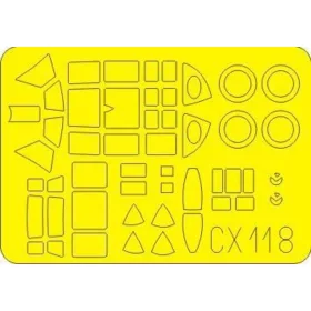   Eduard Accessories J1N Gekko/Irving CX118 - kabin- és ablakmaszk