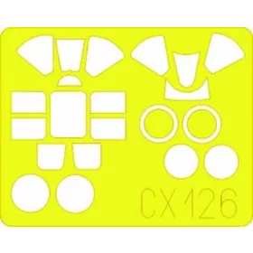   Eduard Accessories F6F Hellcat für Academy Bausatz - kabin- és ablakmaszk