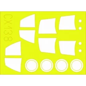   Eduard Accessories J-35 Draken für Hasegawa Bausatz - J-35 Draken – kabin- és ablakmaszk