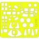 Eduard Accessories B-26F/G Marauder  1/72 für Hasegawa-Bausatz - kabin- és ablakmaszk