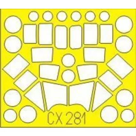   Eduard Accessories C-27J Spartan for Italeri - kabin- és ablakmaszk