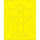 Eduard Accessories Wessex HU.5 for Italeri - kabin- és ablakmaszk