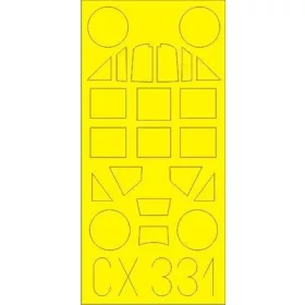   Eduard Accessories Bf 109E for Airfix - Bf 109E – kabin- és ablakmaszk