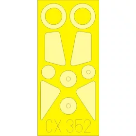 Eduard Accessories F-102 for Meng - kabin- és ablakmaszk