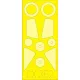 Eduard Accessories F-102 for Meng - kabin- és ablakmaszk