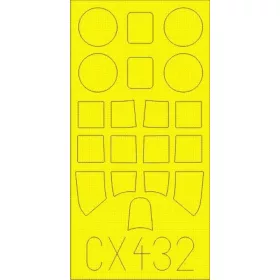 Eduard Accessories F4F-4 for Airfix - kabin- és ablakmaszk