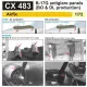 Eduard Accessories B-17G antiglare panels(BO&DL produktion) for Airfix - tükröződésgátló panelek festőmaszkja, BO/DL gyártású változathoz