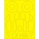 Eduard Accessories Me 262A-1a for Airfix - kabin- és ablakmaszk