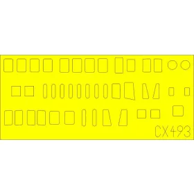  Eduard Accessories H8K2 Emily fuselage windows for Hasegawa - H8K2 Emily törzsablakok – kabin- és ablakmaszk