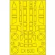 Eduard Accessories Q1W1 Tokai / Lorna for Fine Molds - kabin- és ablakmaszk