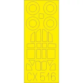   Eduard Accessories Ki-61-Id for Tamiya - Ki-61-Id – kabin- és ablakmaszk