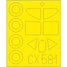   Eduard Accessories D.520 for Hasegawa - kabin- és ablakmaszk