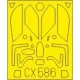 Eduard Accessories MiG-21PF for Eduard - kabin- és ablakmaszk