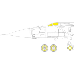   Eduard Accessories MiG-25PD 1/72 for ICM - kabin- és ablakmaszk