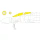 Eduard Accessories F-4C, for FINE MOLDS - kabin- és ablakmaszk