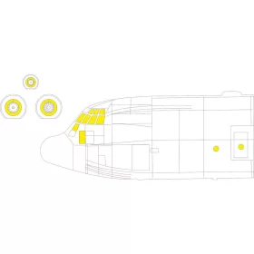   Eduard Accessories C-130J-30 for ZVEZDA - kabin- és ablakmaszk
