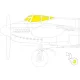 Eduard Accessories Mosquito B Mk.XVI for AIRFIX - kabin- és ablakmaszk