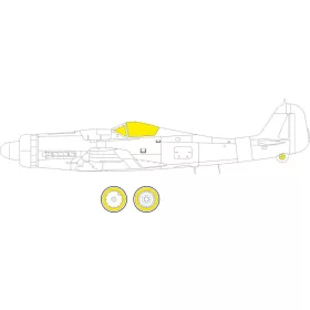 Eduard Accessories Fw 190D-9 for IBG - kabin- és ablakmaszk