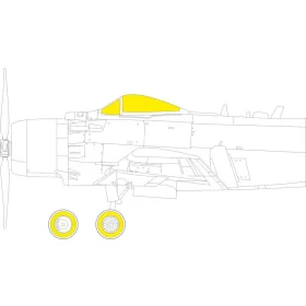   Eduard Accessories A-1J for HASEGAWA / HOBBY 2000 - kabin- és ablakmaszk