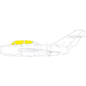   Eduard Accessories UTI MiG-15 1/72 EDUARD - kabin- és ablakmaszk