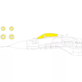   Eduard Accessories MiG-29 9-12 1/72 GREAT WALL HOBBY - kabin- és ablakmaszk