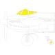 Eduard Accessories Mosquito PR.XVI 1/72 AIRFIX - kabin- és ablakmaszk