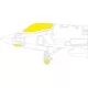 Eduard Accessories F-35A 1/72 TAMIYA - kabin- és ablakmaszk