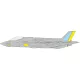Eduard Accessories F-35A RAM panels late 1/72 TAMIYA - késői RAM-panelek festőmaszkja