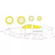 Eduard Accessories P-39 / P-400 1/72 ARMA HOBBY - kabin- és ablakmaszk
