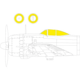   Eduard Accessories Ki-43-II  ARMA HOBBY - kabin- és ablakmaszk